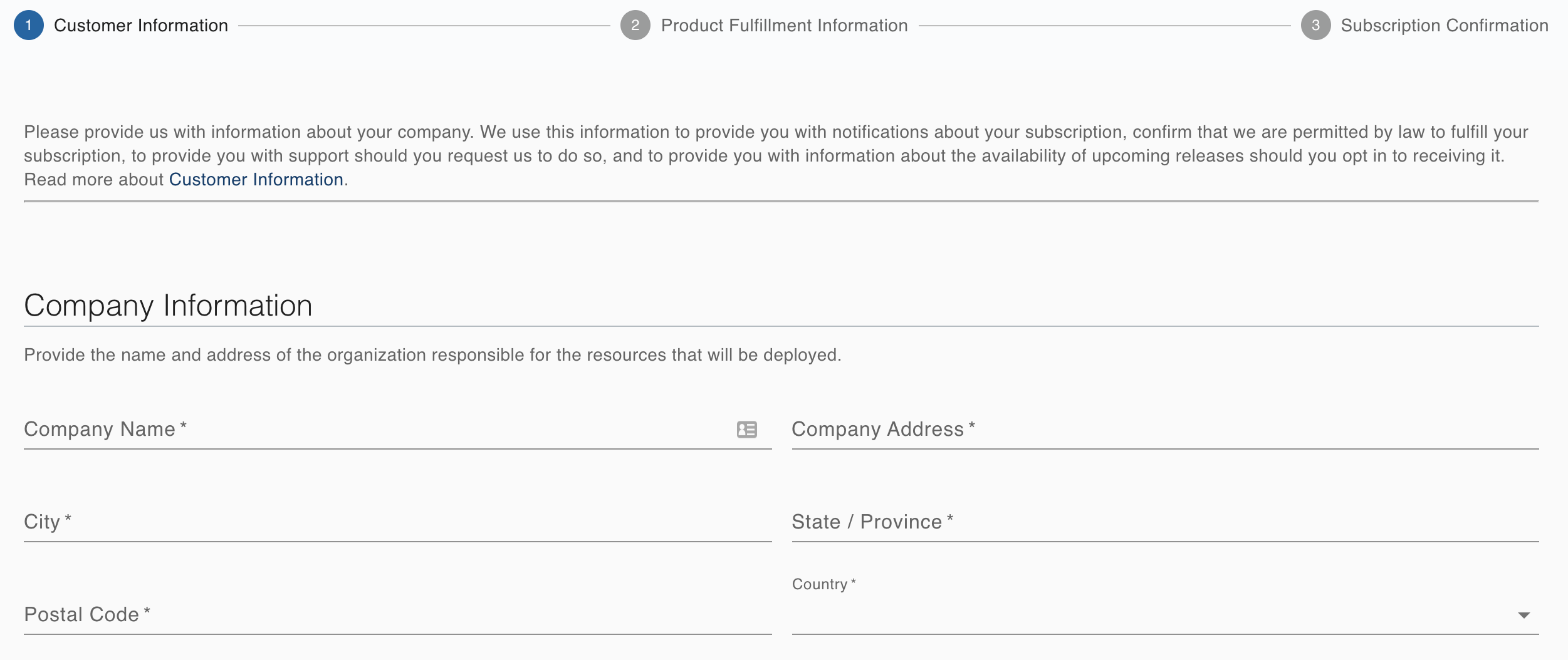 Company Information Company Information